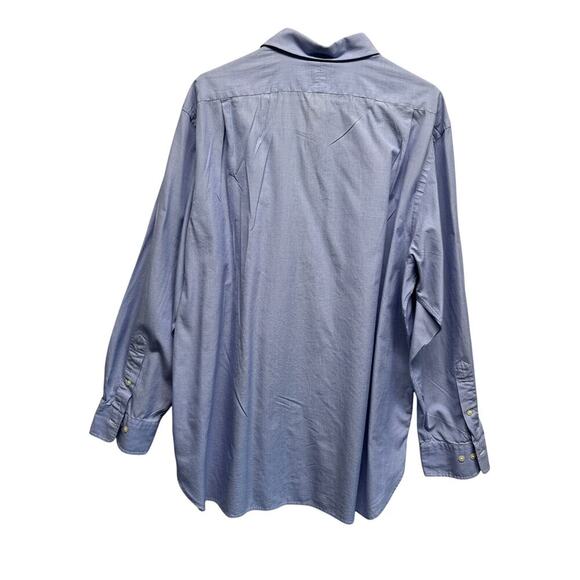 Mens Polo Ralph Lauren Blue Long‎ Sleeve Button Down Oxford Shirt Size 18-34/35 - Picture 8 of 11